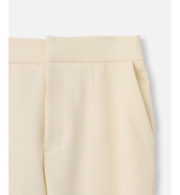 LOULOU WILLOUGHBY「【LOULOU WILLOUGHBY】ダブルクロスバックスリットパンツ」|チノ|