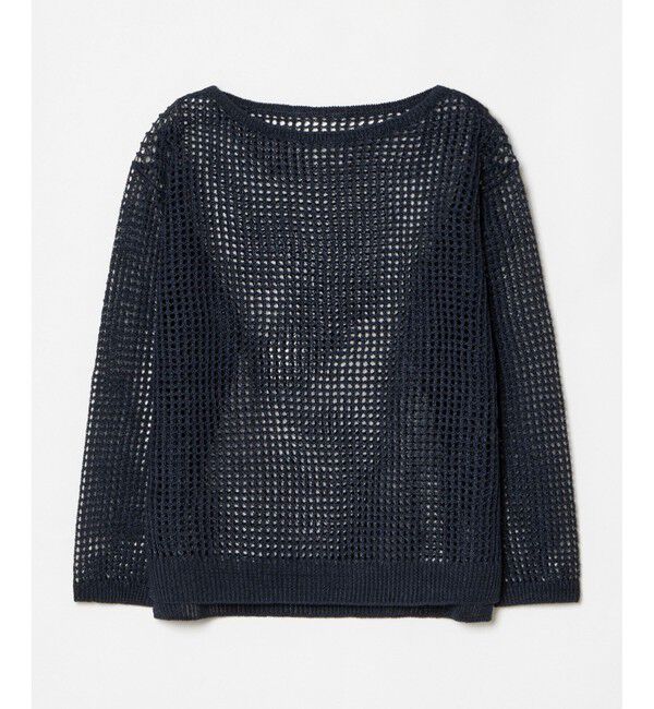 allureville「リネンコードメッシュプルオーバー」|ニット・セーター|