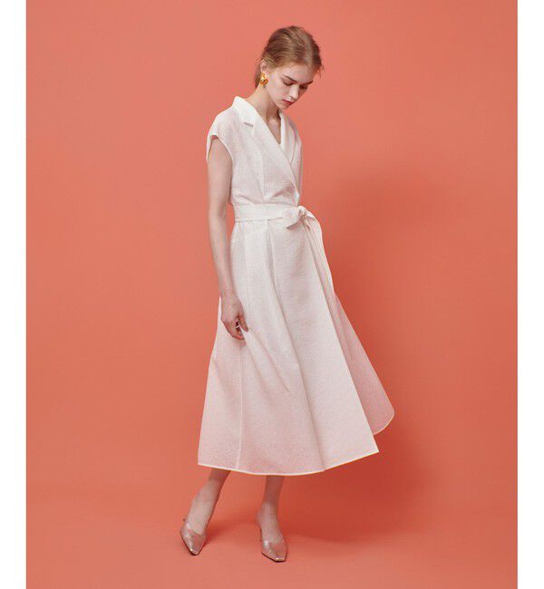 LOULOU WILLOUGHBY「【LOULOU WILLOUGHBY】シアージャガードテーラーワンピース」|ワンピース|