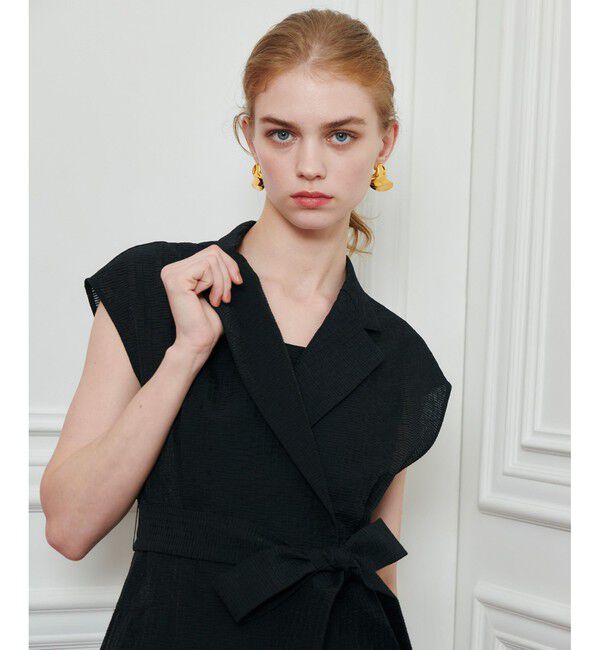 LOULOU WILLOUGHBY「【LOULOU WILLOUGHBY】シアージャガードテーラーワンピース」|ワンピース|