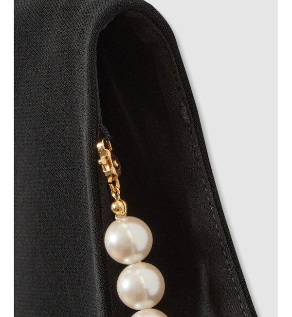 LOULOU WILLOUGHBY「【LOULOU WILLOUGHBY】パールネックレス付きフリルブラウス」|シャツ・ブラウス|