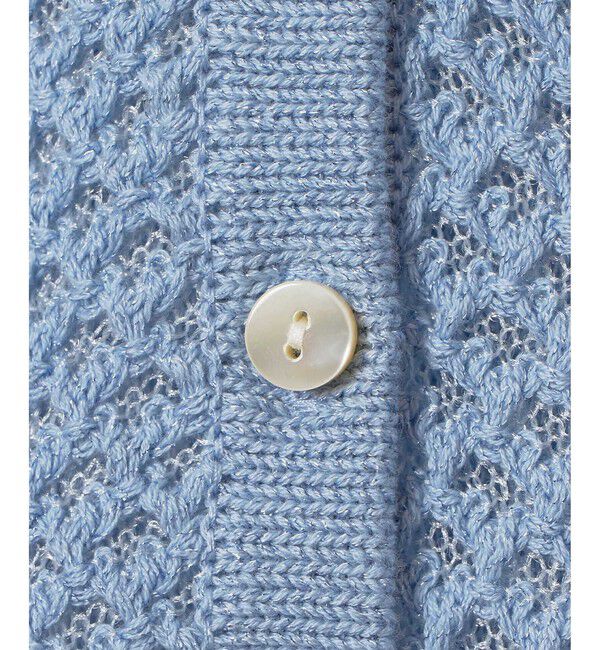 allureville「透かし編みカーディガン」|カーディガン|