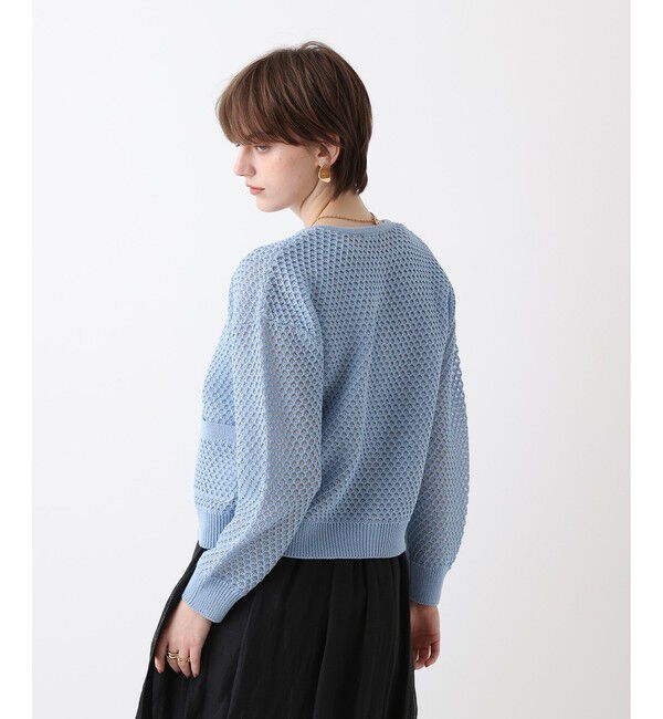 allureville「透かし編みカーディガン」|カーディガン|