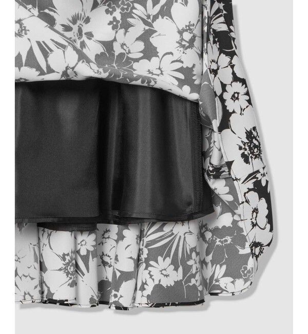 LOULOU WILLOUGHBY「WEB 一部店舗限定【LOULOU WILLOUGHBY】モノトーンフラワープリントギャザースカート」|スカート|