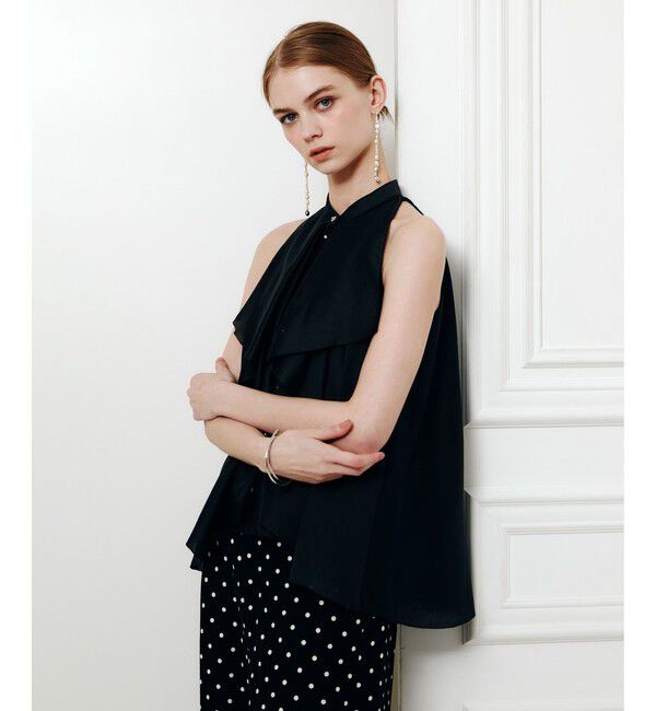 LOULOU WILLOUGHBY「【LOULOU WILLOUGHBY】ラッフルレイヤーアメスリブラウス」|シャツ・ブラウス|