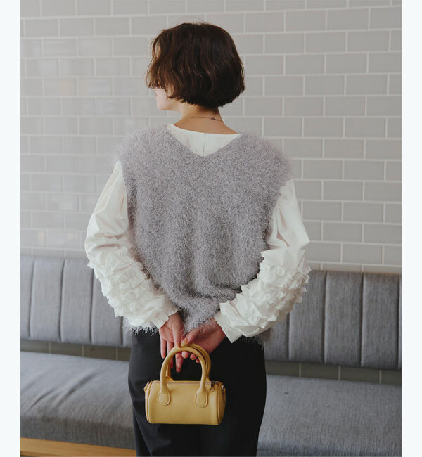 titivate「袖ﾌﾘﾙﾃﾞｻﾞｲﾝｷﾞｬｻﾞｰﾌﾞﾗｳｽ」|シャツ・ブラウス|