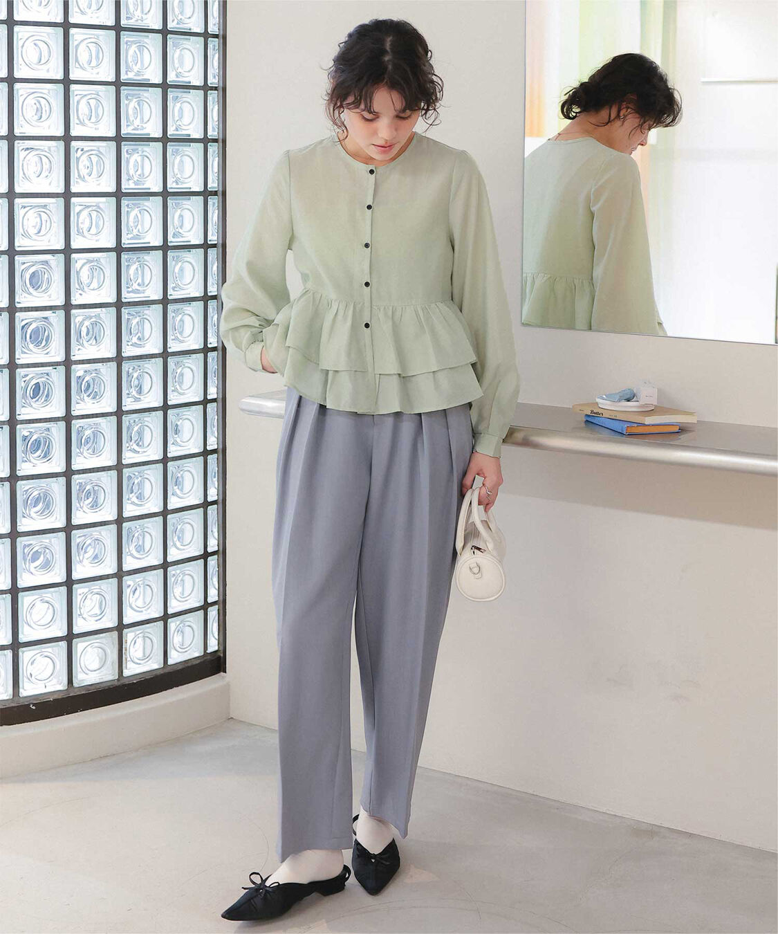 titivate「ペプラムショートブラウス」|シャツ・ブラウス|