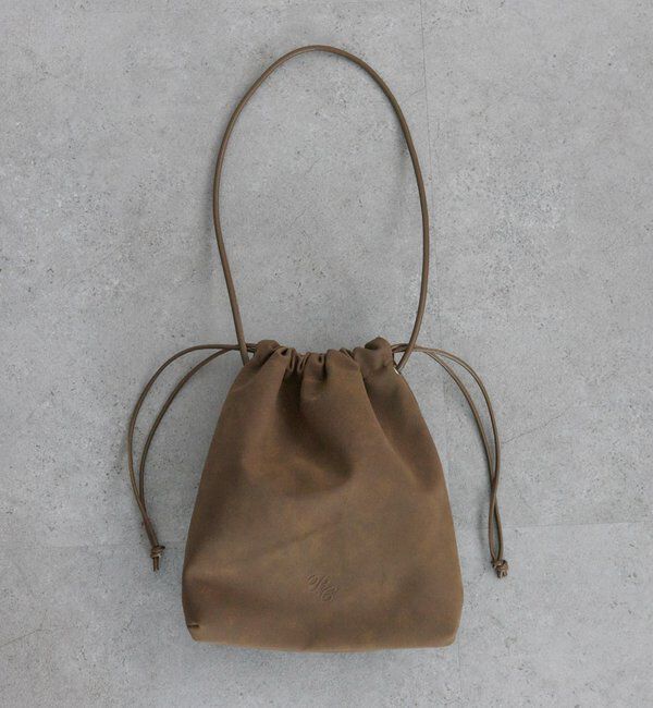  「【＠noricorico102企画】スウェード巾着バッグ」|ショルダー・メッセンジャー|