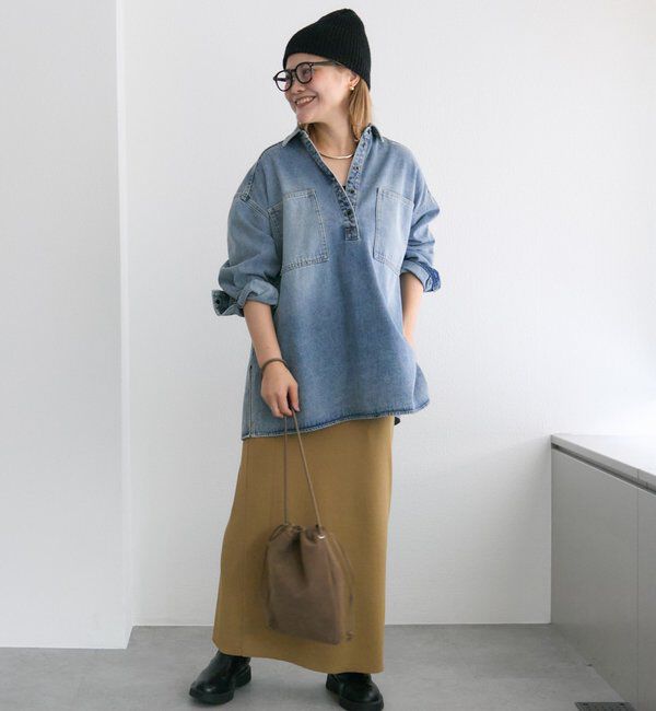  「【＠noricorico102企画】スウェード巾着バッグ」|ショルダー・メッセンジャー|