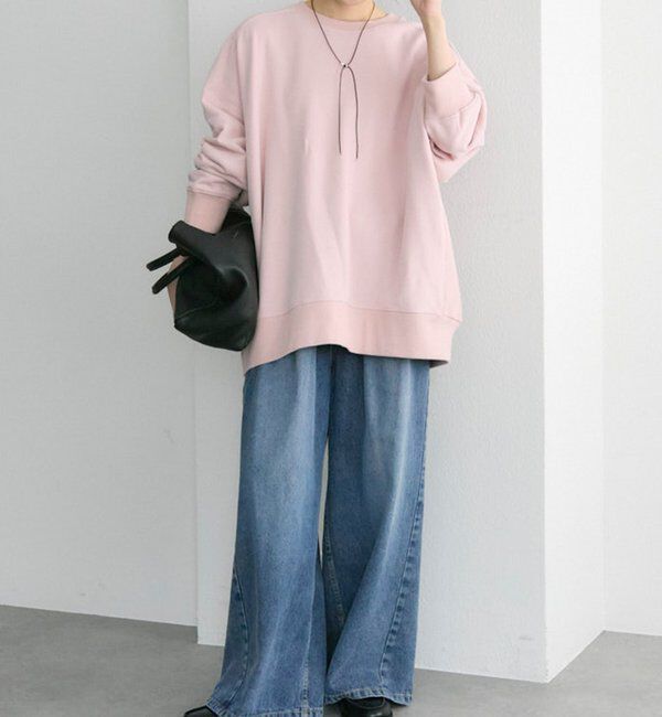  「シンプル裏起毛スウェットプルオーバー」|プルオーバー|