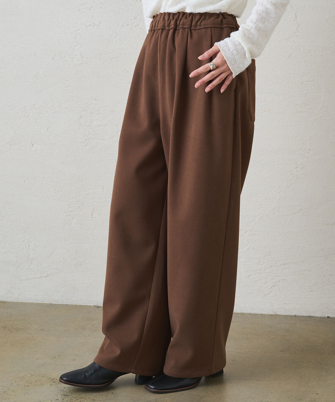  「ストレッチ起毛コクーンパンツ」|その他|