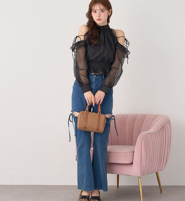  「バックリボンアメスリブラウス」|シャツ・ブラウス|