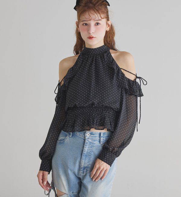  「バックリボンアメスリブラウス」|シャツ・ブラウス|