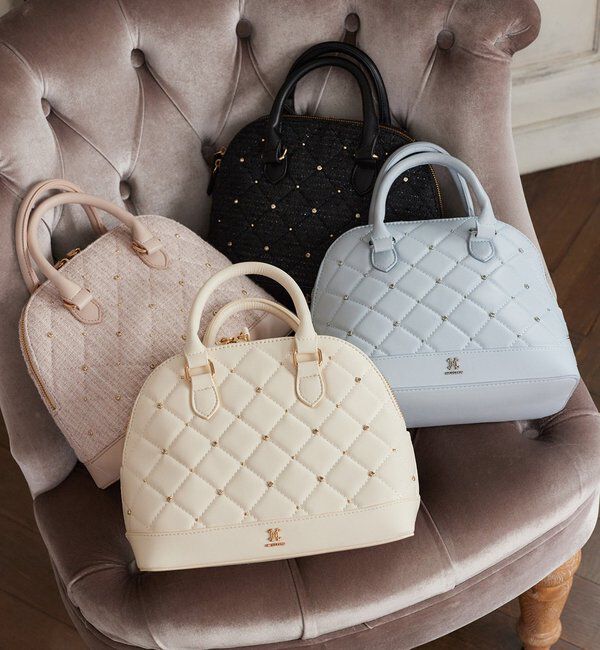  「ビジュースタッズハンドバッグ」|ショルダー・メッセンジャー|