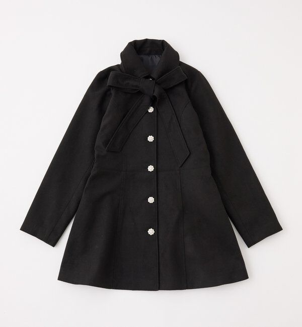  「【SＭサイズあり】リボン取り外し可能ミドルコート」|その他|