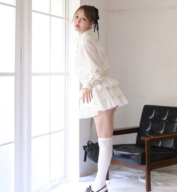  「裾ティアードシャツワンピース」|シャツ・ブラウス|