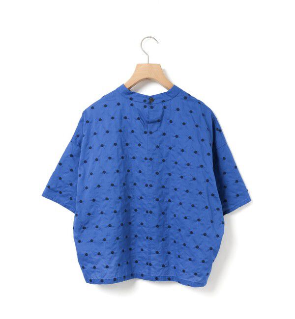 MidiUmi「MidiUmi ドット柄ワイドシャツプルオーバー」|シャツ・ブラウス|