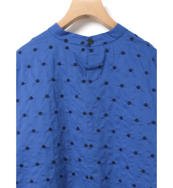 MidiUmi「MidiUmi ドット柄ワイドシャツプルオーバー」|シャツ・ブラウス|