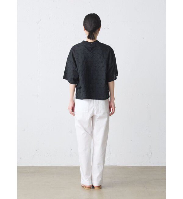 MidiUmi「MidiUmi ドット柄ワイドシャツプルオーバー」|シャツ・ブラウス|