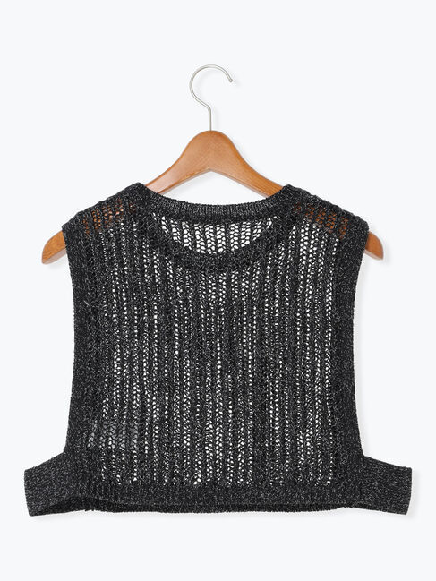 Lugnoncure「メッシュ編みベスト」|ニット・セーター|