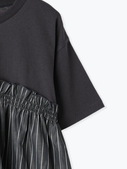 Samansa Mos2 blue「アソートドッキングプルオーバー」|Tシャツ・カットソー|