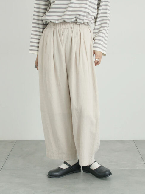 Samansa Mos2「【Cross&times;Linen】ふんわりパンツ」|その他|