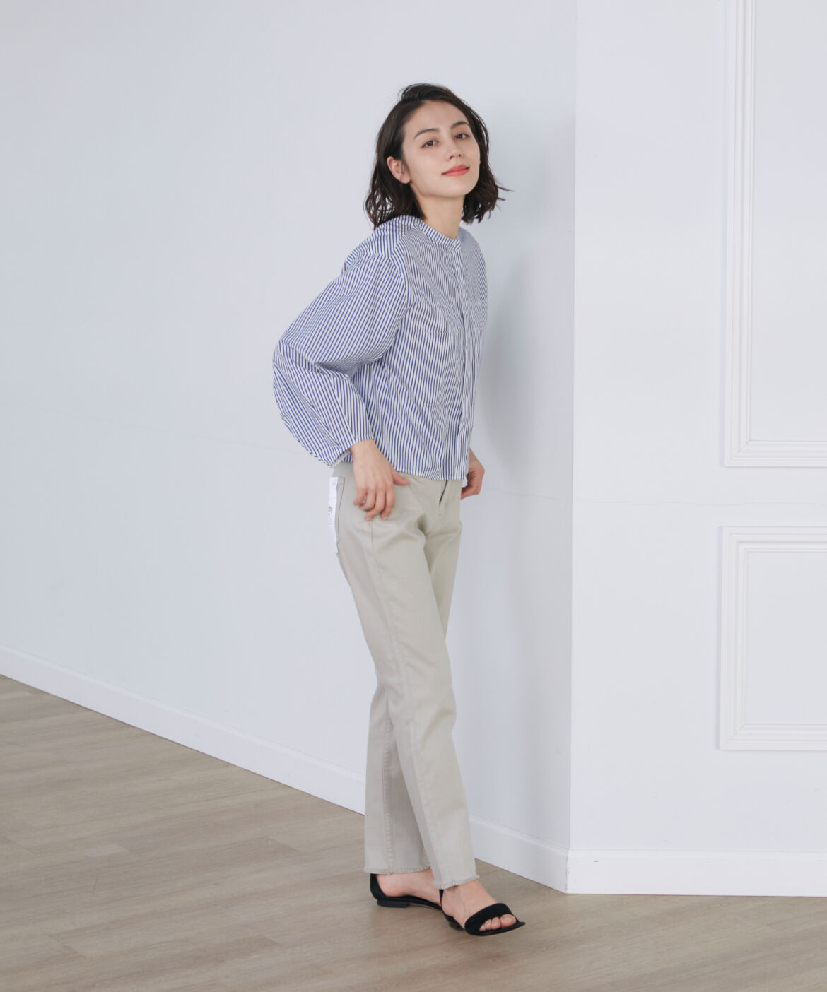 INED「《SUPERIOR CLOSET》H.Salt ミッドライズテーパードデニム《Healthy DENIM》」|デニム|