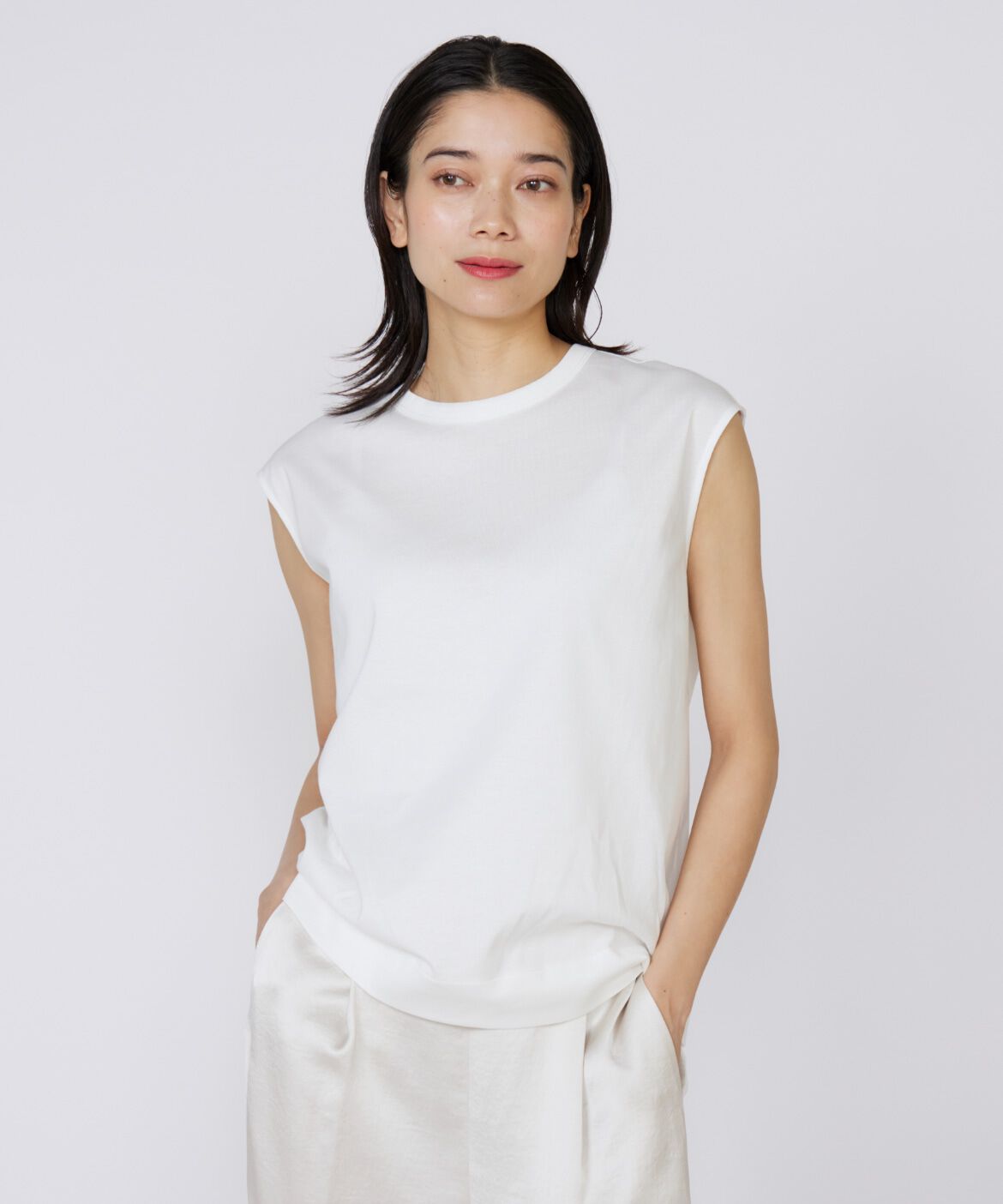 INED「フレンチスリーブトップス」|Tシャツ・カットソー|