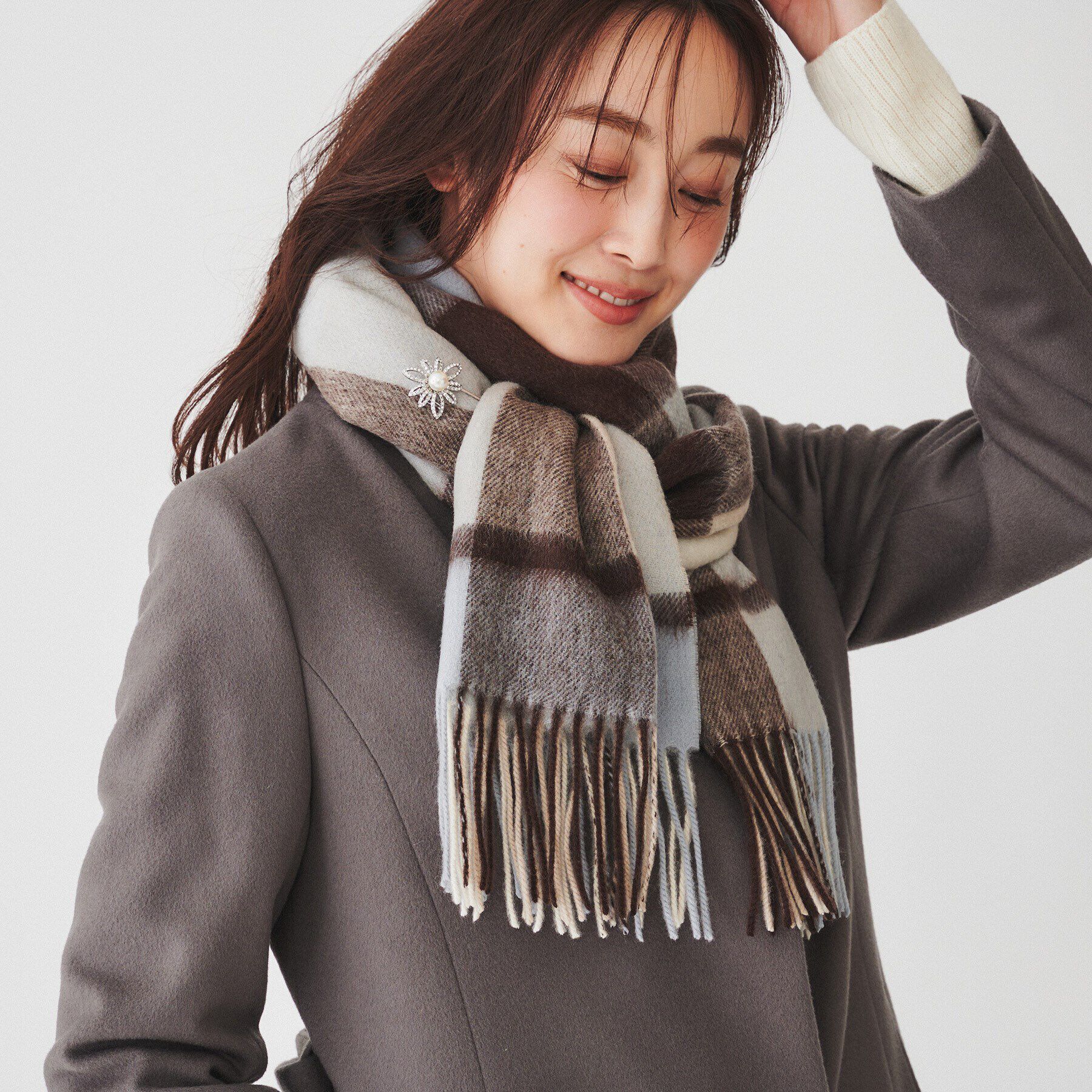 UNTITLED「【手洗い可】ラムズウォッシャブルストール」|ストール|