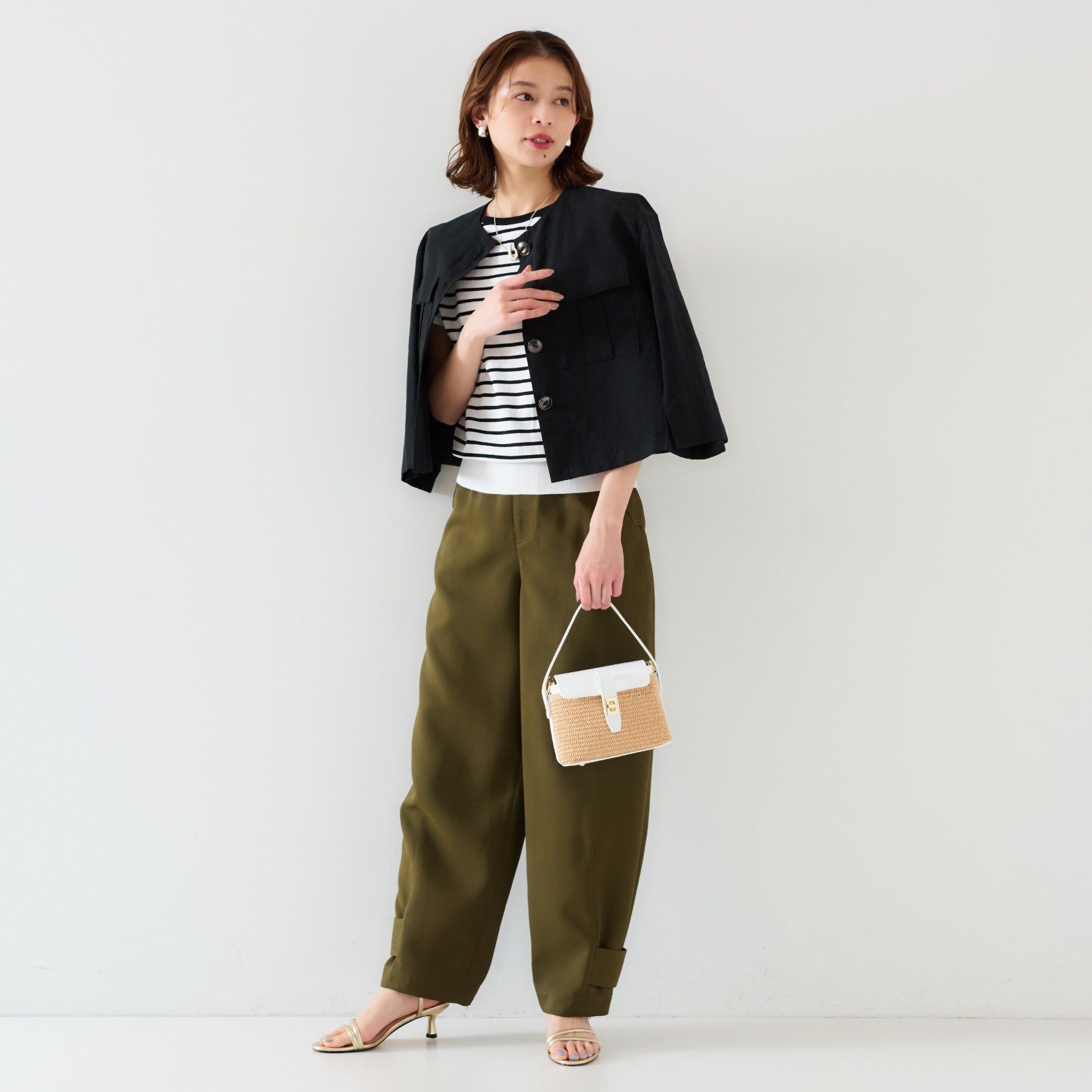 UNTITLED「【11色展開/コットン100/アンサンブル可能】 プルオーバーニット」|ニット・セーター|