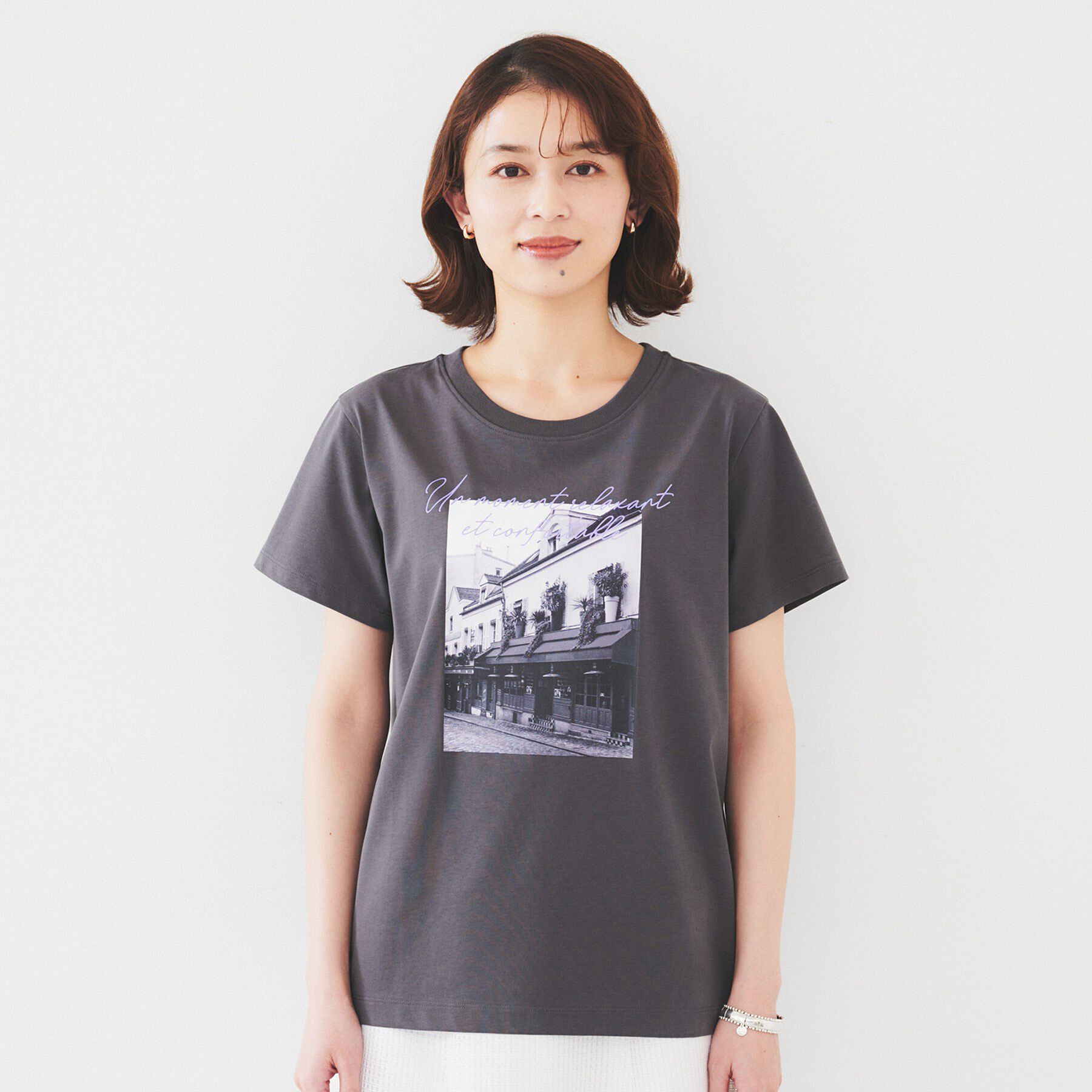 UNTITLED「【洗える/ロゴ】プリントジャージTシャツ」|Tシャツ・カットソー|