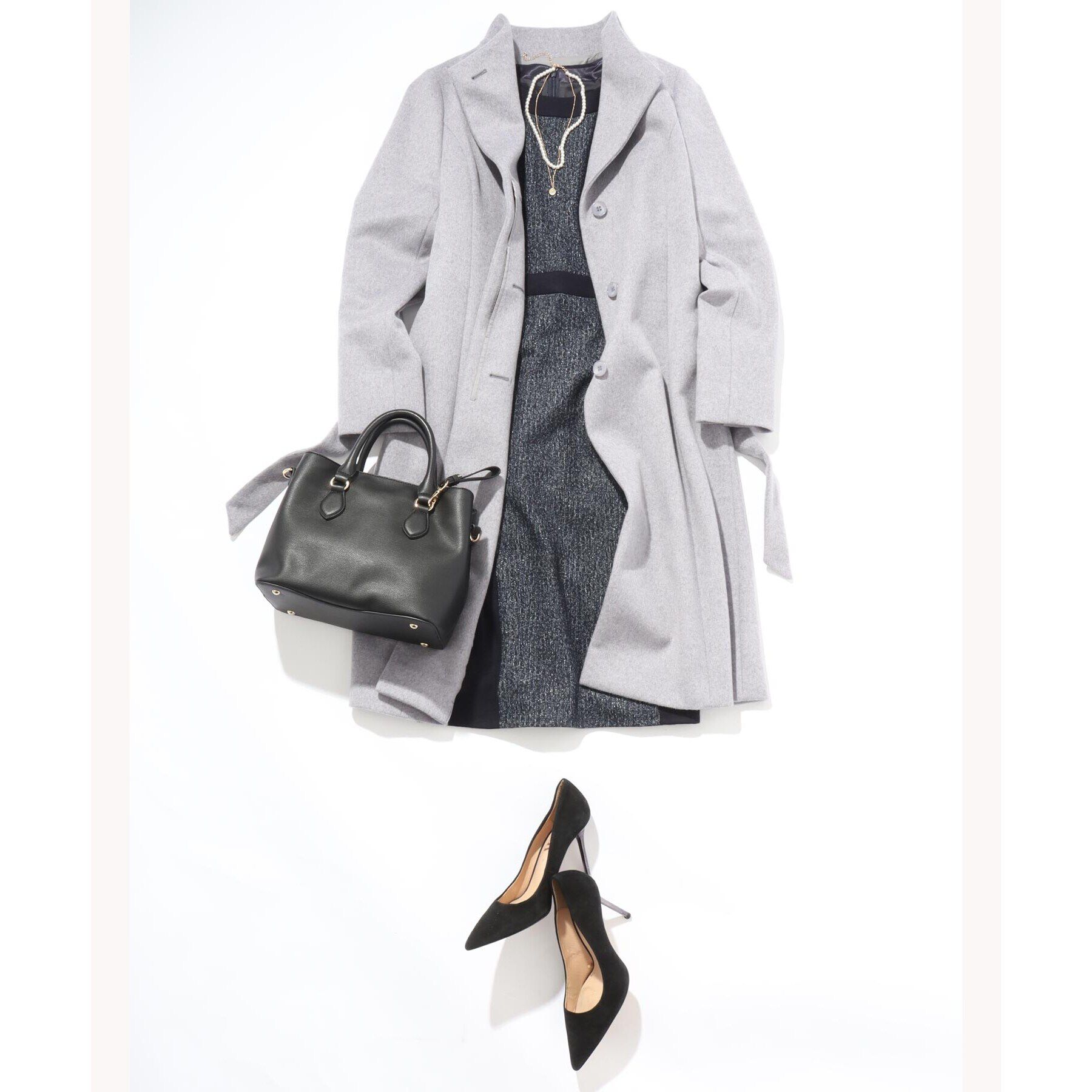 COUP DE CHANCE「【カシミヤ混／日本製】Iラインスタンドウィングカラーコート」|その他|