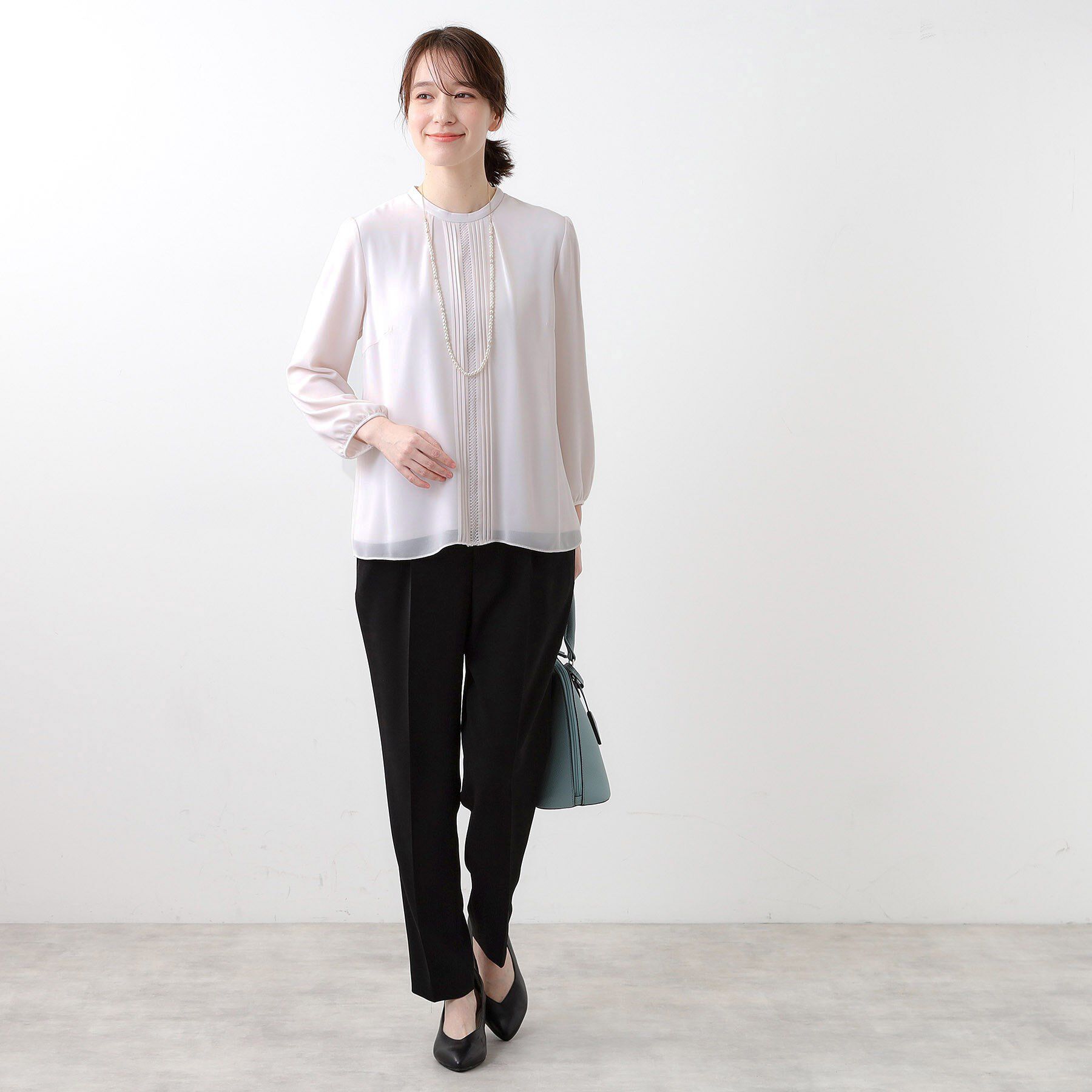 Reflect「【マシンウォッシュ可】フロントレースブラウス」|シャツ・ブラウス|