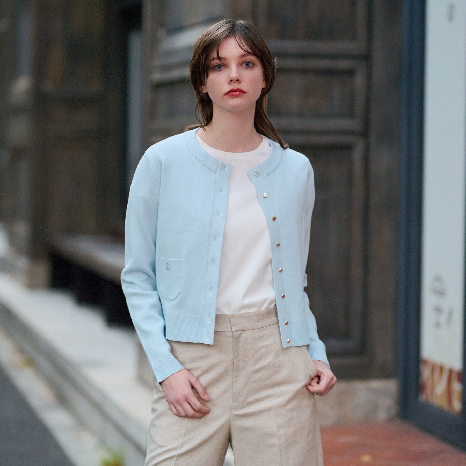 DRESSTERIOR「【洗える】ウォッシャブルコットンカシミヤ混カーディガン」|カーディガン|