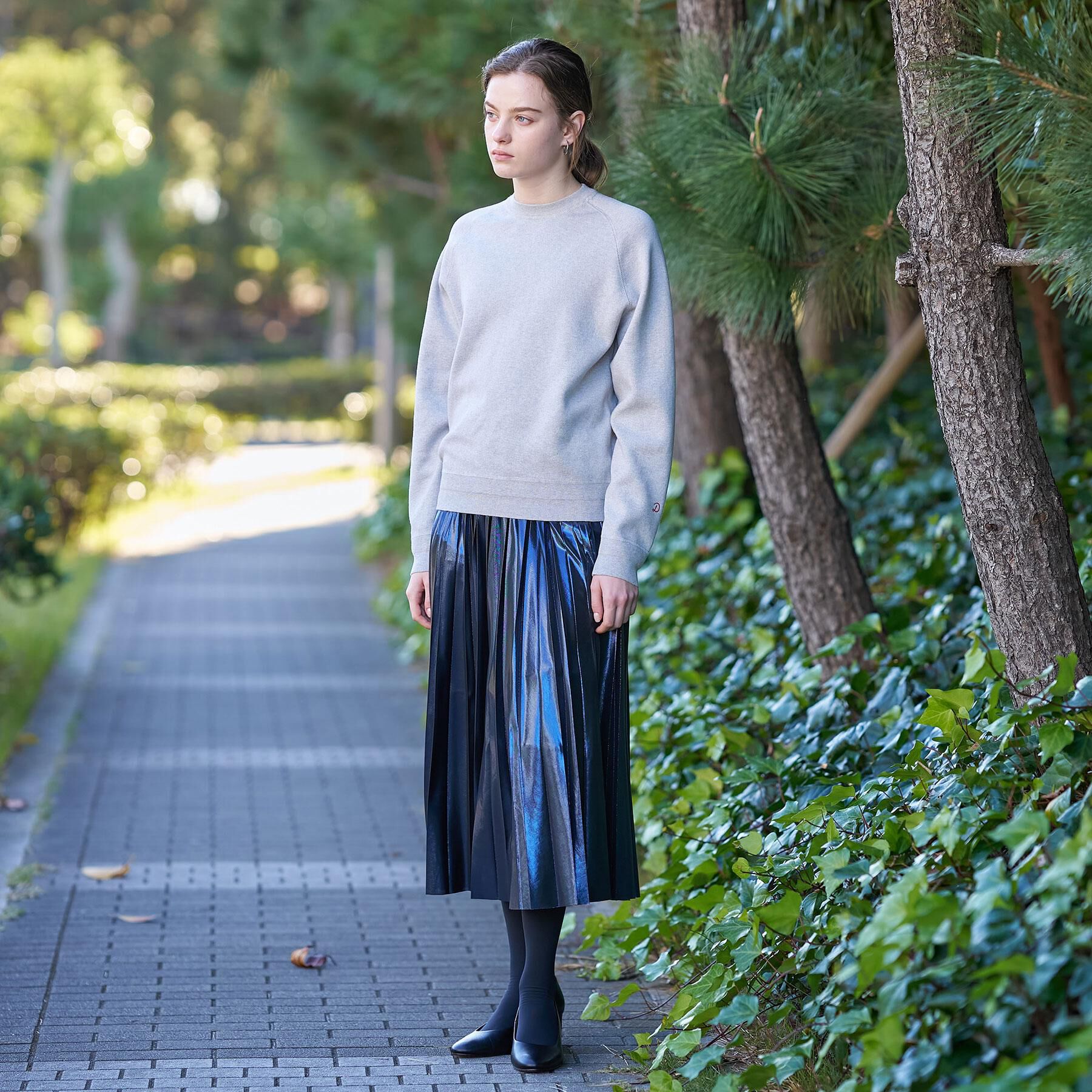 DRESSTERIOR「ウォッシャブルコットンカシミヤプルオーバーニット」|ニット・セーター|