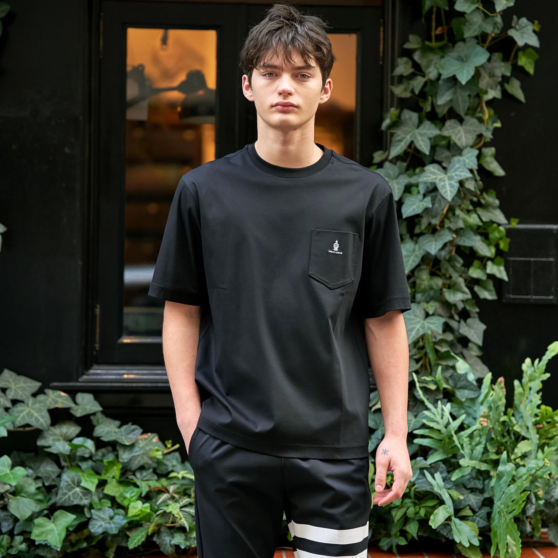 DRESSTERIOR「【接触冷感／抗菌防臭／消臭】ICE CLEAR COTTON オーバーフィットTシャツ」|Tシャツ・カットソー|