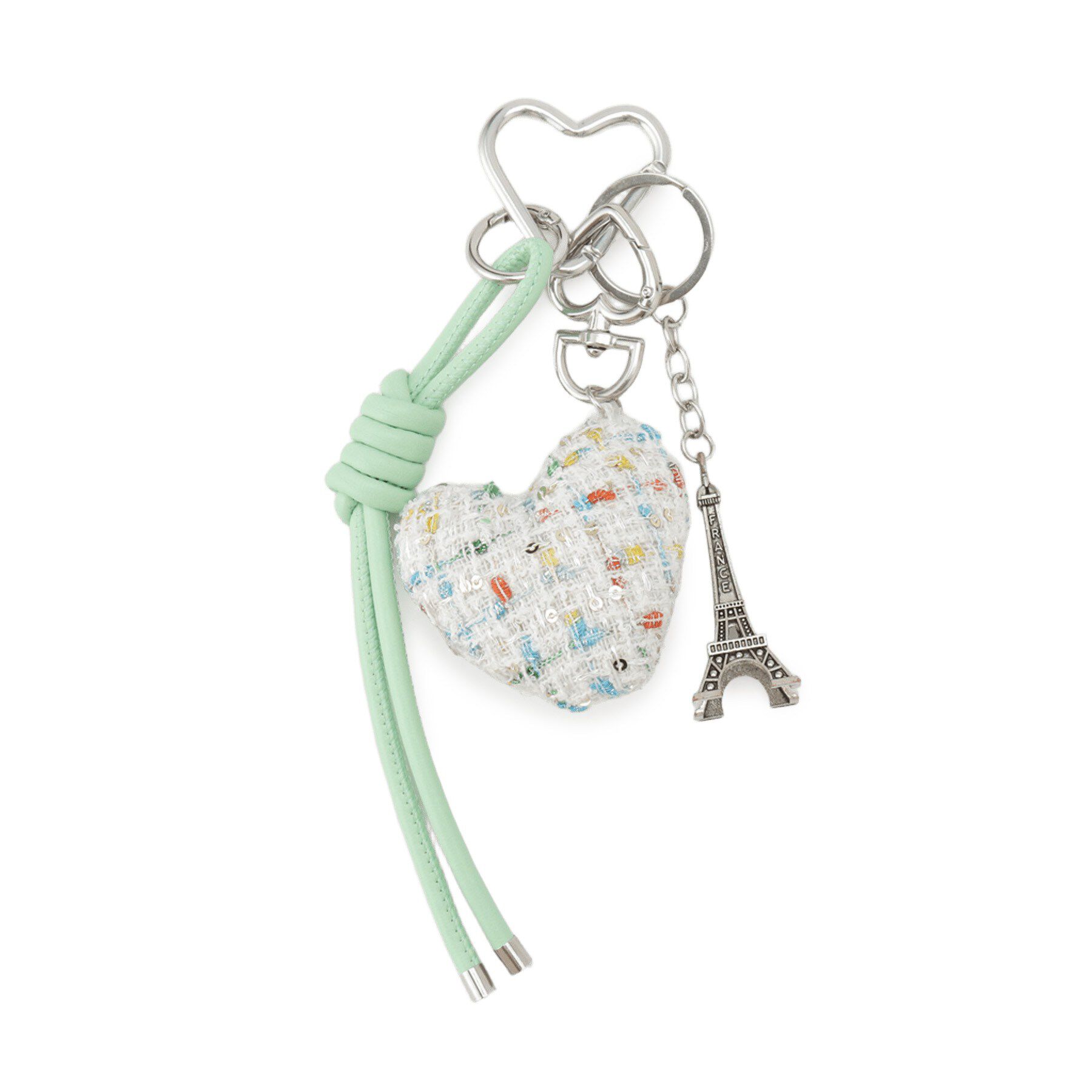 DRESSTERIOR「ツイードハートチャーム」|キーケース|