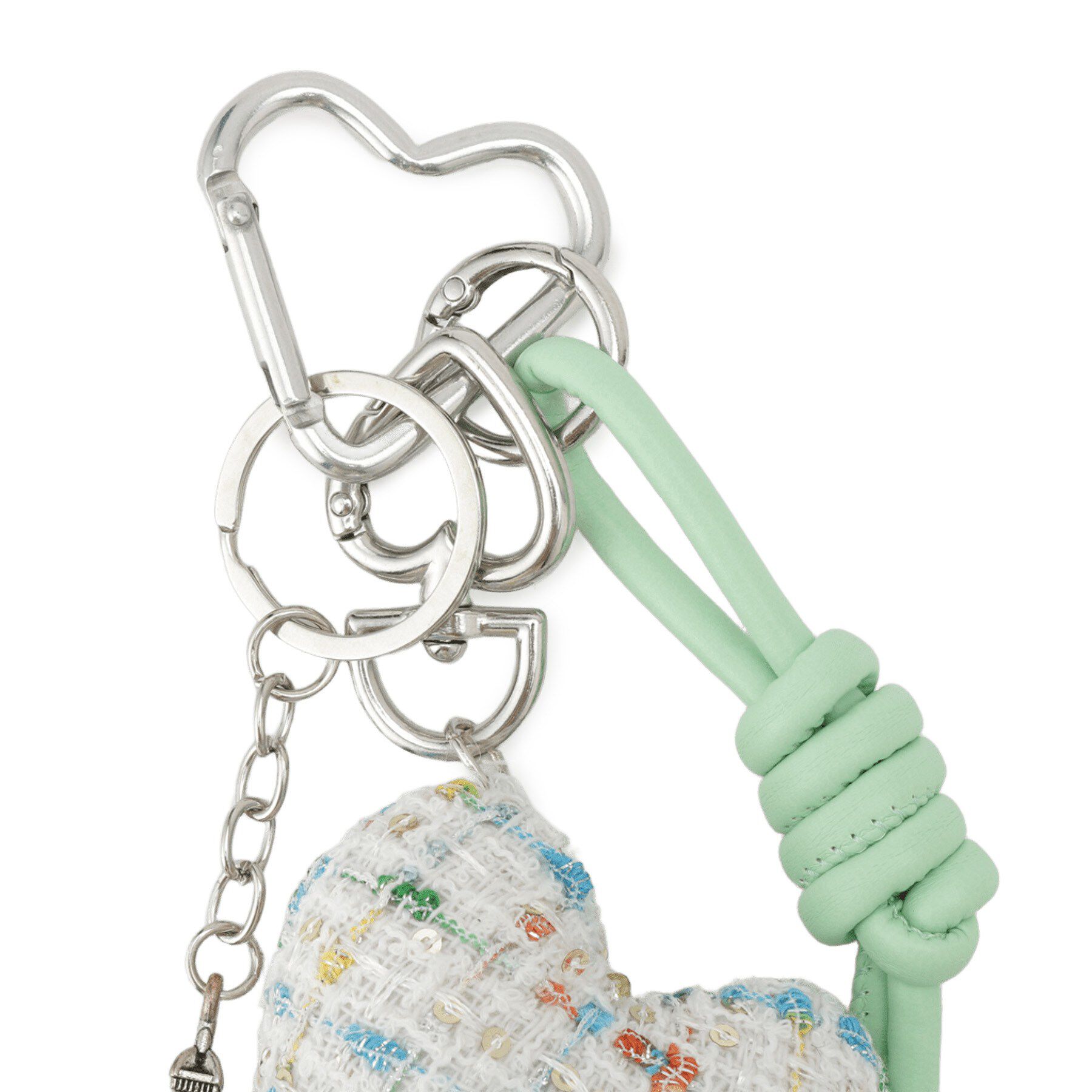 DRESSTERIOR「ツイードハートチャーム」|キーケース|