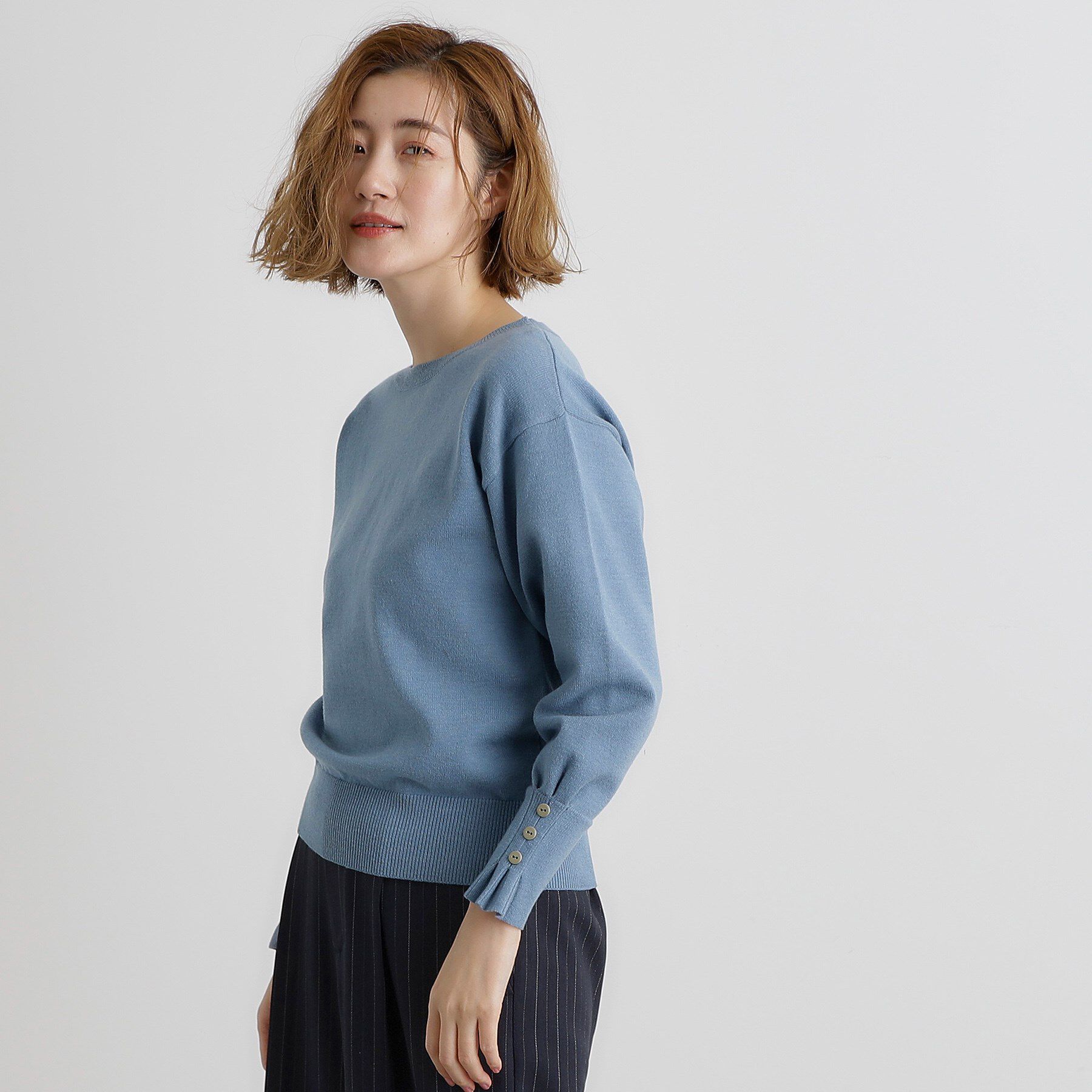 grove「タックスリーブニット」|ニット・セーター|