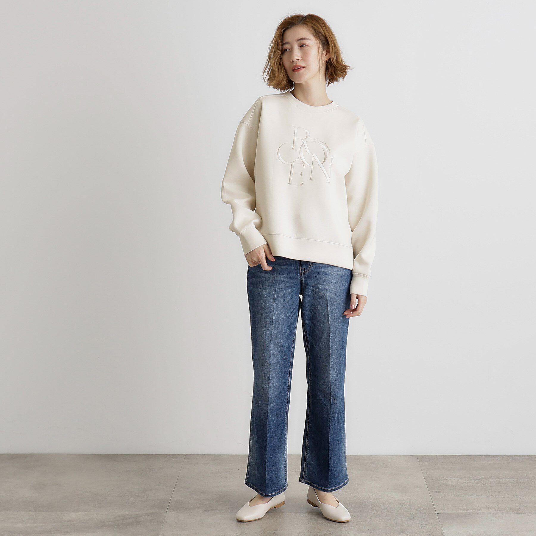 grove「サークルロゴ刺繍ダンボールスエット」|パーカー|