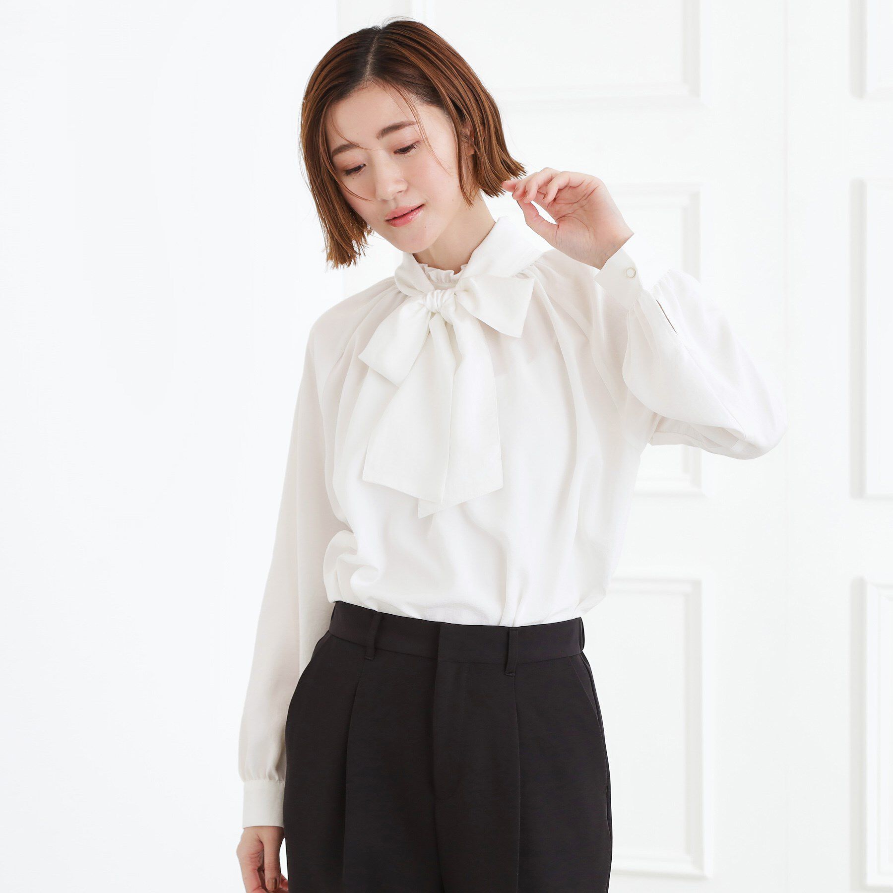 grove「【マルチWAY】アソートボウタイブラウス【手洗いOK】」|シャツ・ブラウス|