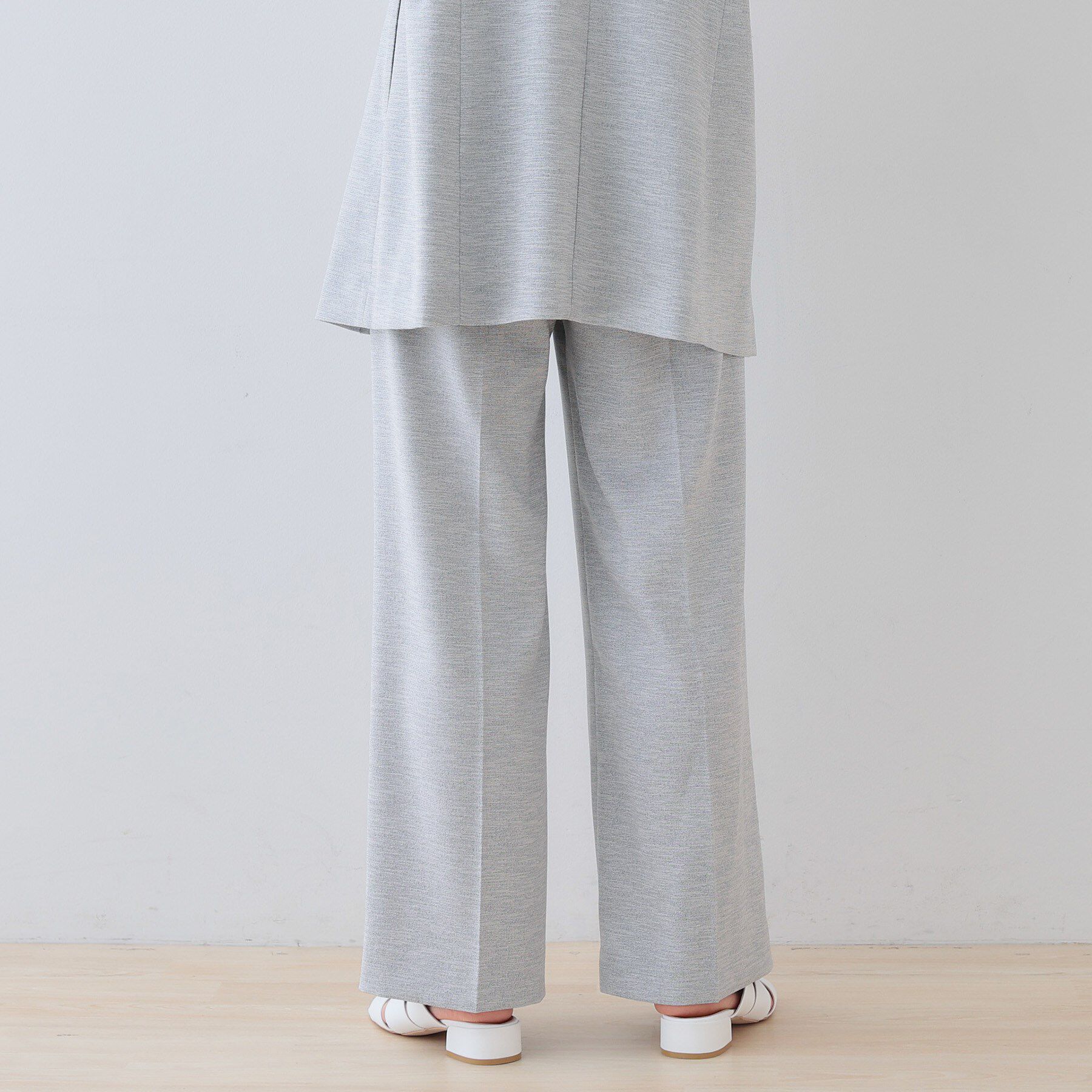 INDIVI「【こなれSETUP】リネンライクワイドパンツ」|その他|