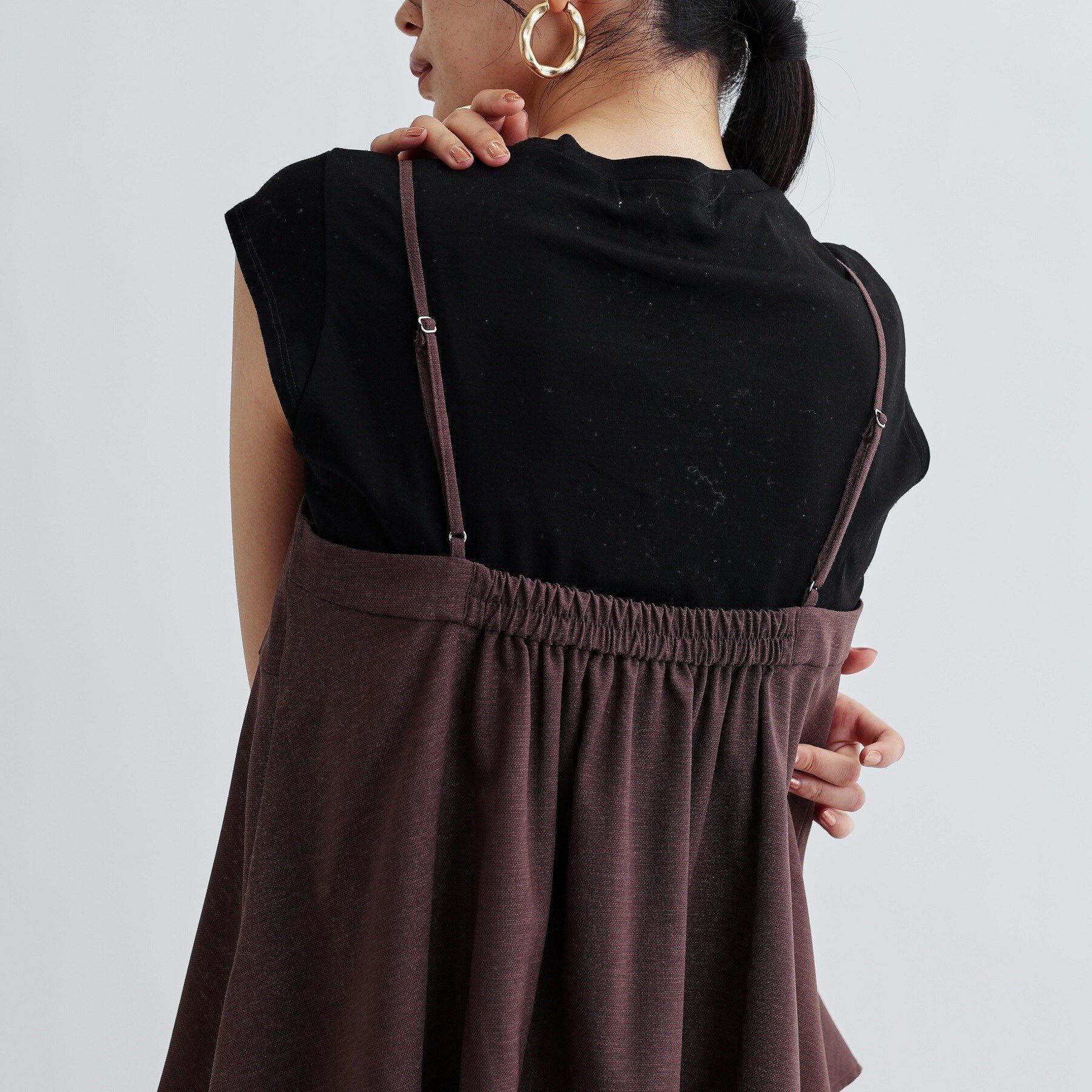 GALLEST「【セットアップ対応】リネンライクビスチェ【カセット服/通勤・オフィス】」|キャミソール|