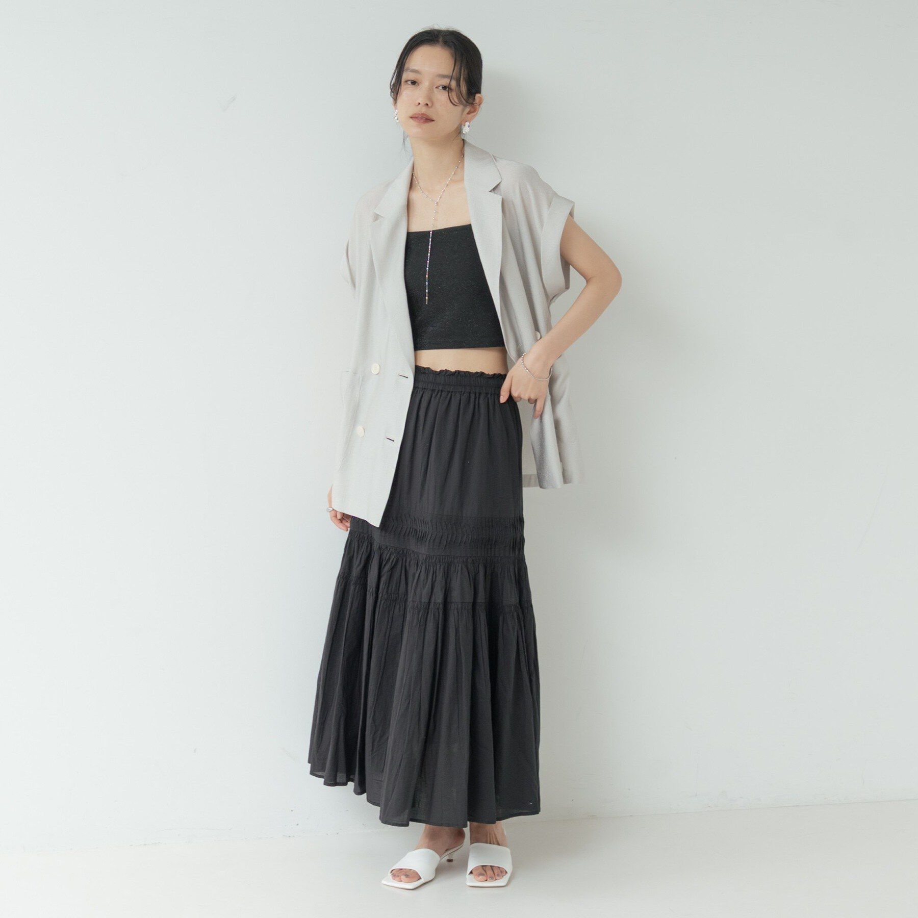 GALLEST「コットンロングスカート」|スカート|