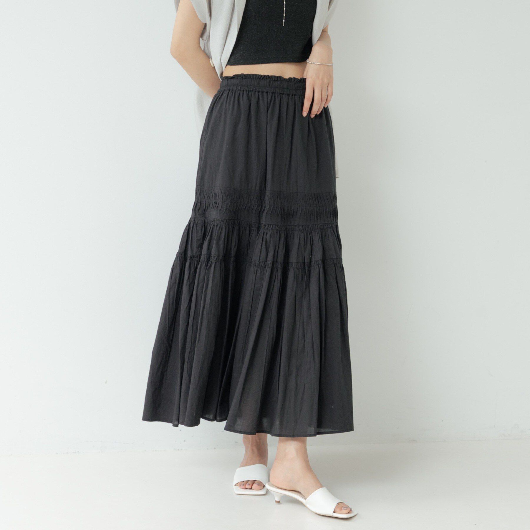 GALLEST「コットンロングスカート」|スカート|