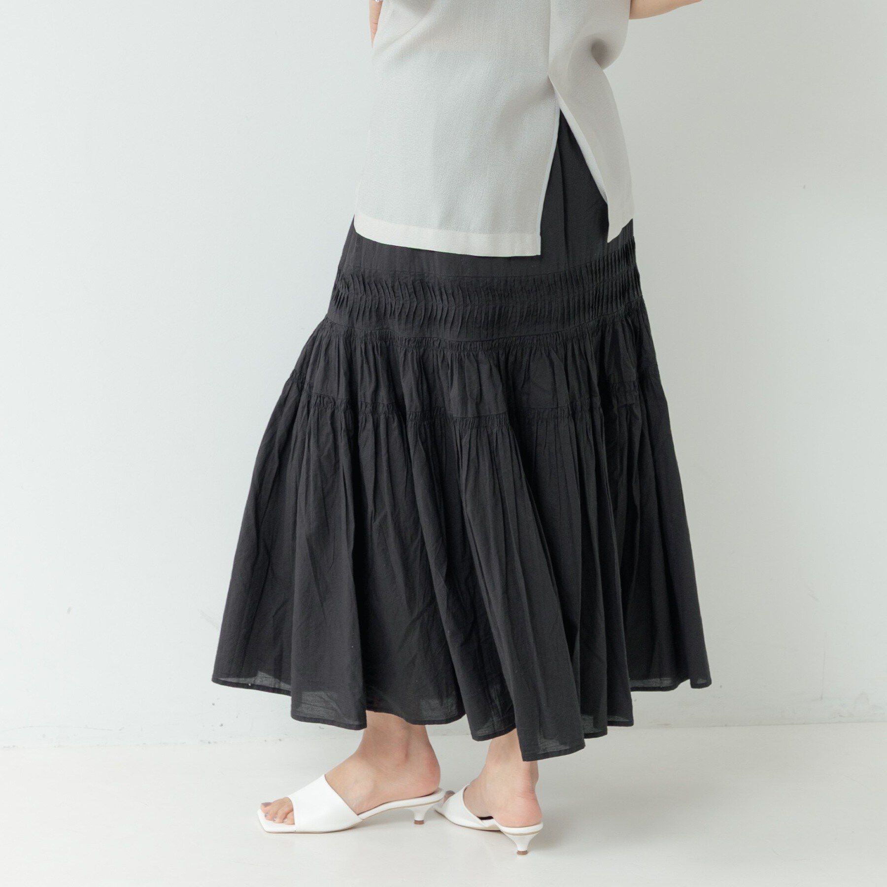 GALLEST「コットンロングスカート」|スカート|