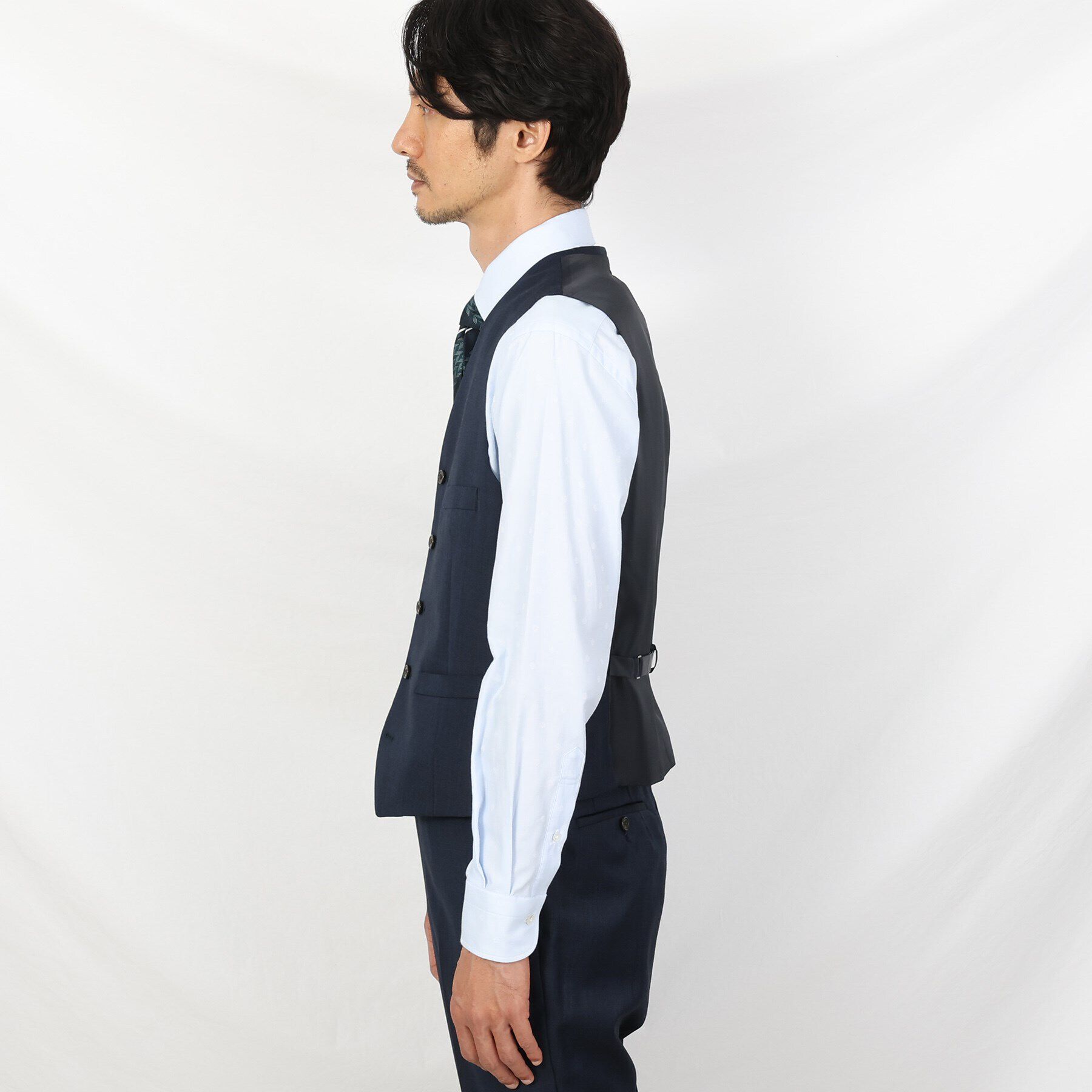 TAKEO KIKUCHI「【3ピース対応】シャイニーシャークピンヘッド ベスト」|スーツ|