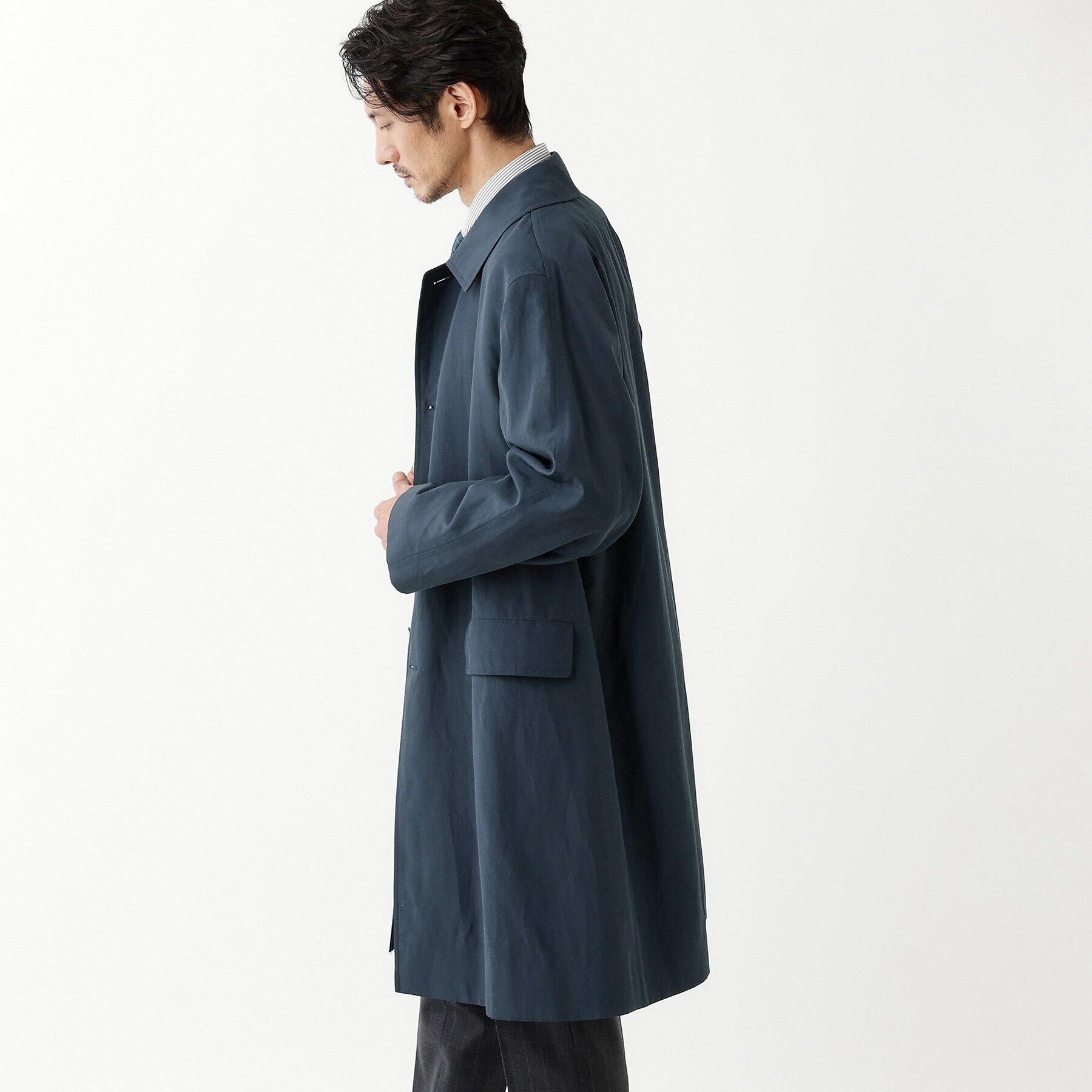TAKEO KIKUCHI「【THE FLAGSHIP】ステンカラー スプリング コート」|ステンカラーコート|
