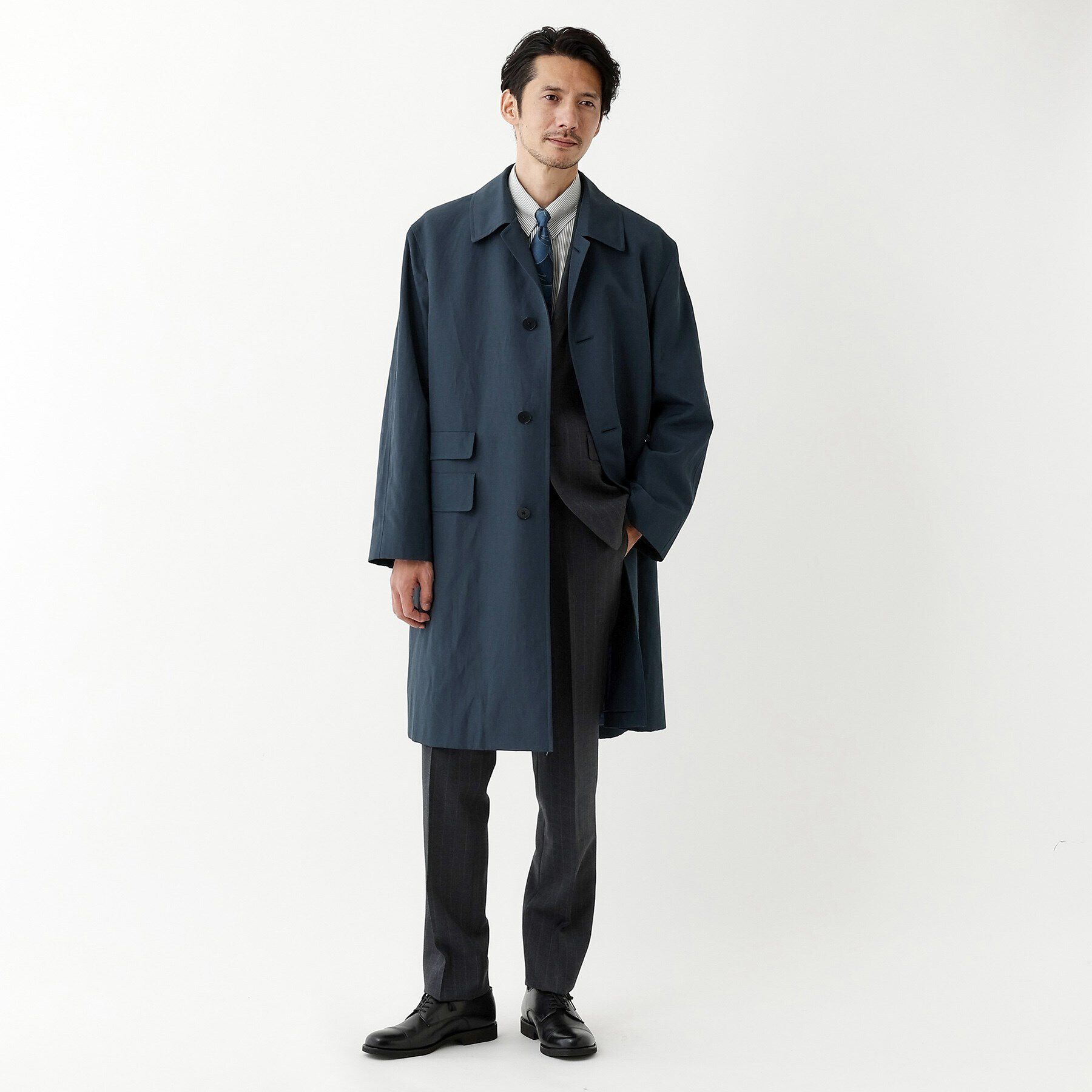 TAKEO KIKUCHI「【THE FLAGSHIP】ステンカラー スプリング コート」|ステンカラーコート|