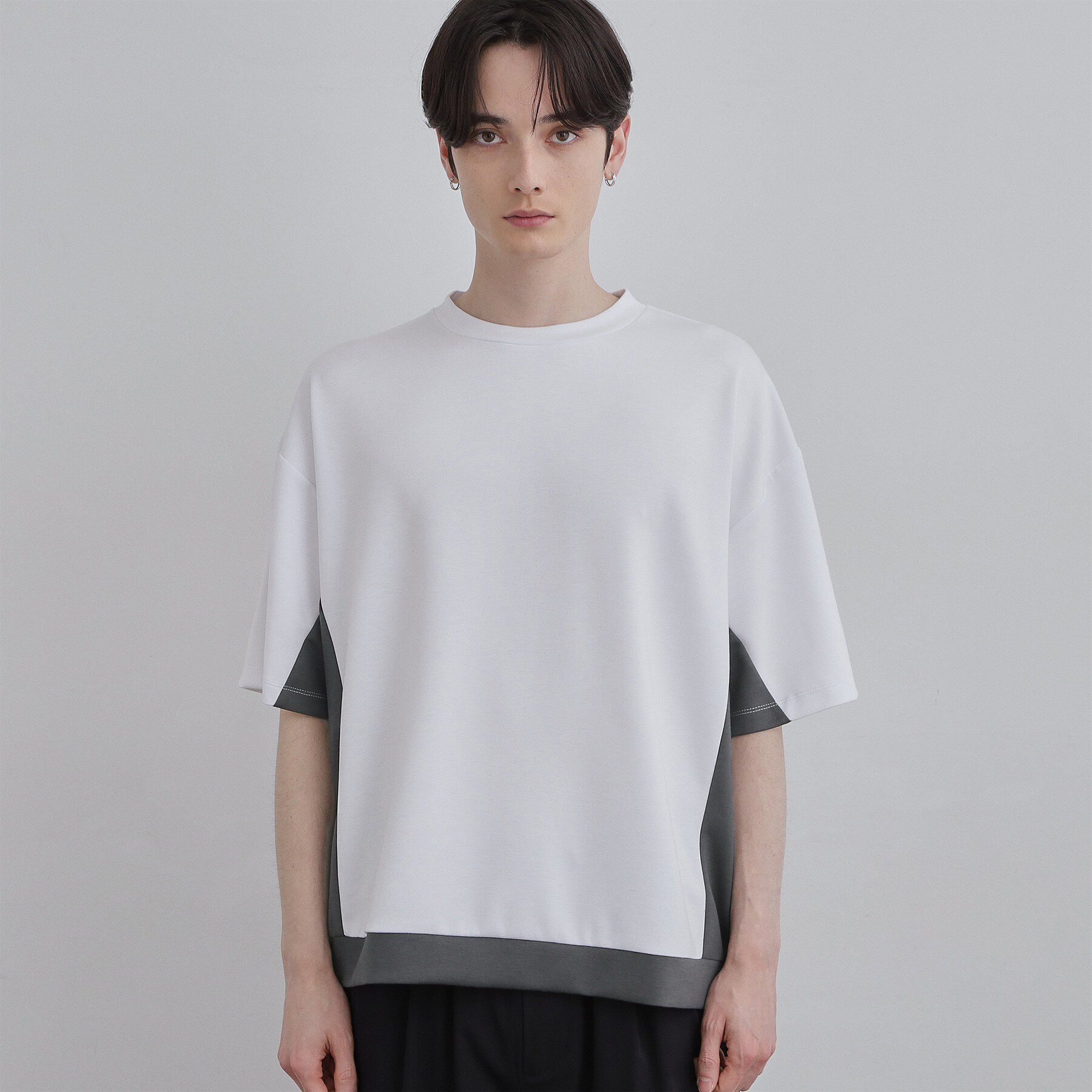 tk.TAKEO KIKUCHI「サイド切り替えカットソー」|Tシャツ・カットソー|